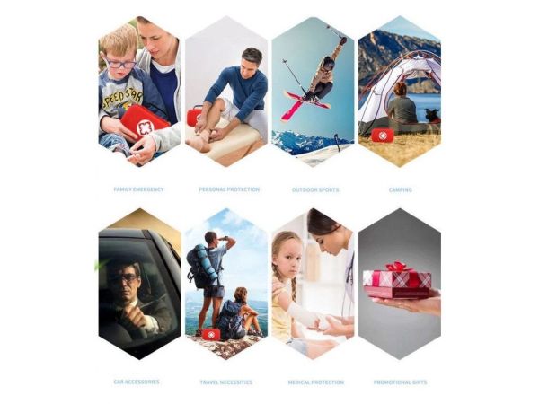 Аптечка універсальна для авто, дому та офісу 200×130 мм | Oxford + EVA