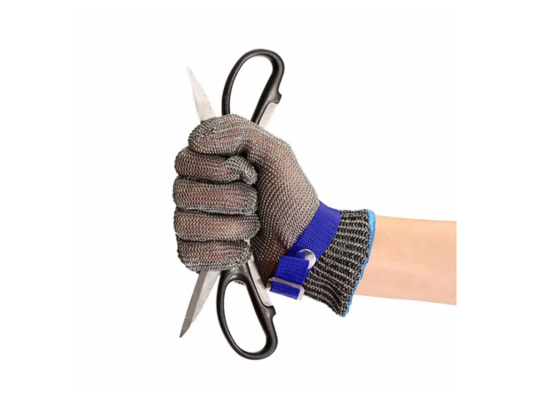 Рукавичка із металевої сітки (розмір XL). Рукавичка з нержавіючої сталі.