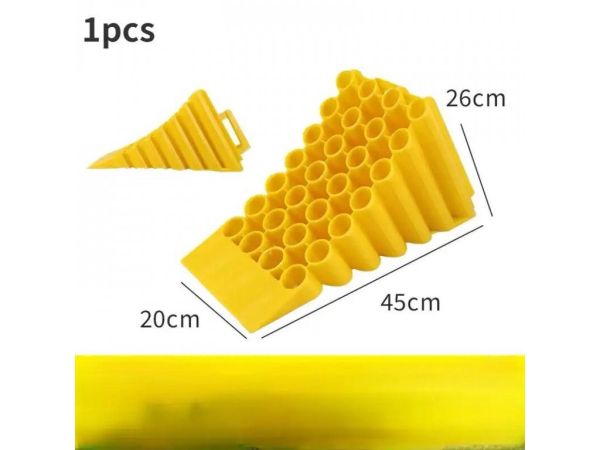 Противідкатний черевик MasteRoad ABS 45×20×26 см жовтий