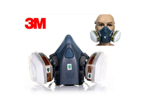 Респіратор напівмаска 3М 7502 в комплекті. Розмір М. Маска ZM™ 7500