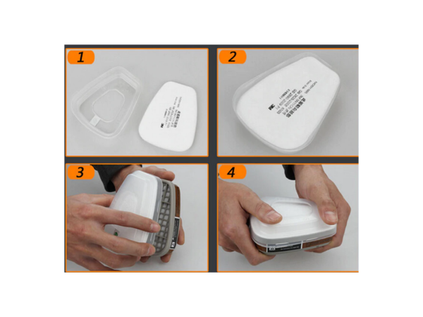 Респіратор (напівмаска) 7502 комплект комплекту. Розмір М.