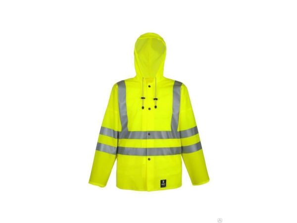 Сигнальна водонепроникна куртка з капюшоном | Купити в Україні