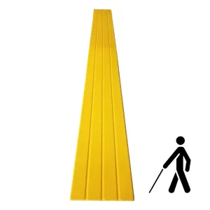 Смуга попереджувальна еластична самоклеюча 1000х100х3 для сходів