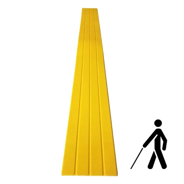 Смуга попереджувальна еластична самоклеюча 1000х100х3 для сходів