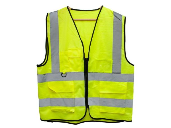 Світловідбиваючий сигнальний жилет з лимонними кишенями (вага 160 г) | Купити в Україні