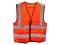 Світловідбиваючий сигнальний жилет із помаранчевими кишенями (вага 160 г) | Купити в Україні