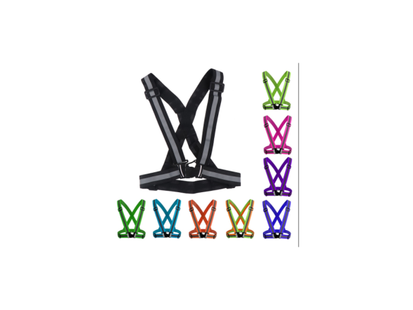 Світловідбиваючий ремінь безпеки високої видимості (чорний) | Купити в Україні