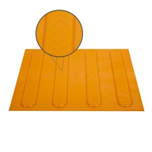 Поліуретанова самоклеюча тактильна плитка 300х300х3 "Полоса"