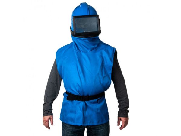 Шлем пескоструйный HY-02A и HY-02B,с регулятором температуры , система охлаждения бленды ID