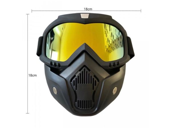 Захисні окуляри Unisex, вітрозахисні, з фільтром для рота